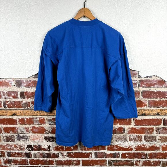 Vintage Memphis Tigers Shirt Size Large Blue Single Stitch Football NCAA USA 90s - Picture 8 of 8